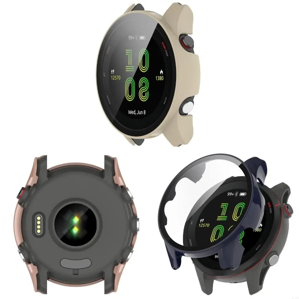 E1PF For 255 Housing for Case Tempered Film Screen Protector Shockproof One-piece for Shell for Smart Watch