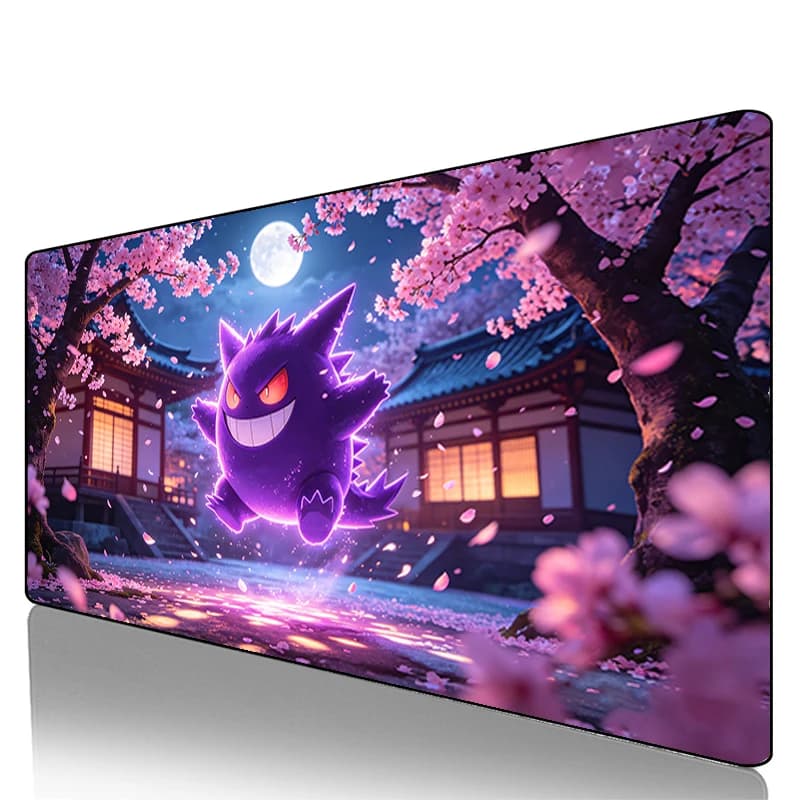 Tappetini per mouse Pokemon Pikachu Gengar, tappetino da tavolo in gomma originale, tappetino da scrivania grande xxl, tappetino per tastiera del computer, accessori da gioco, tappeto