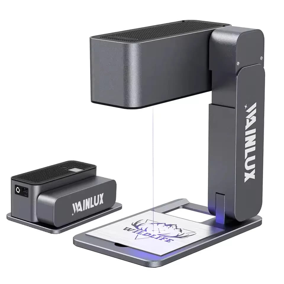 Wainlux Z3 5W Incisore Laser Portatile Mini Fai-da-Te Pieghevole con Autofocus per Acciaio Inox/Pelle/Legno/Pietra/Vetro
