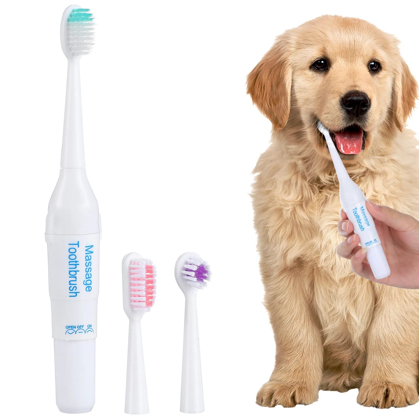 1 Piece Electric Toothbrush Waterproof for Domestic Animals, Cleaning Laptop
