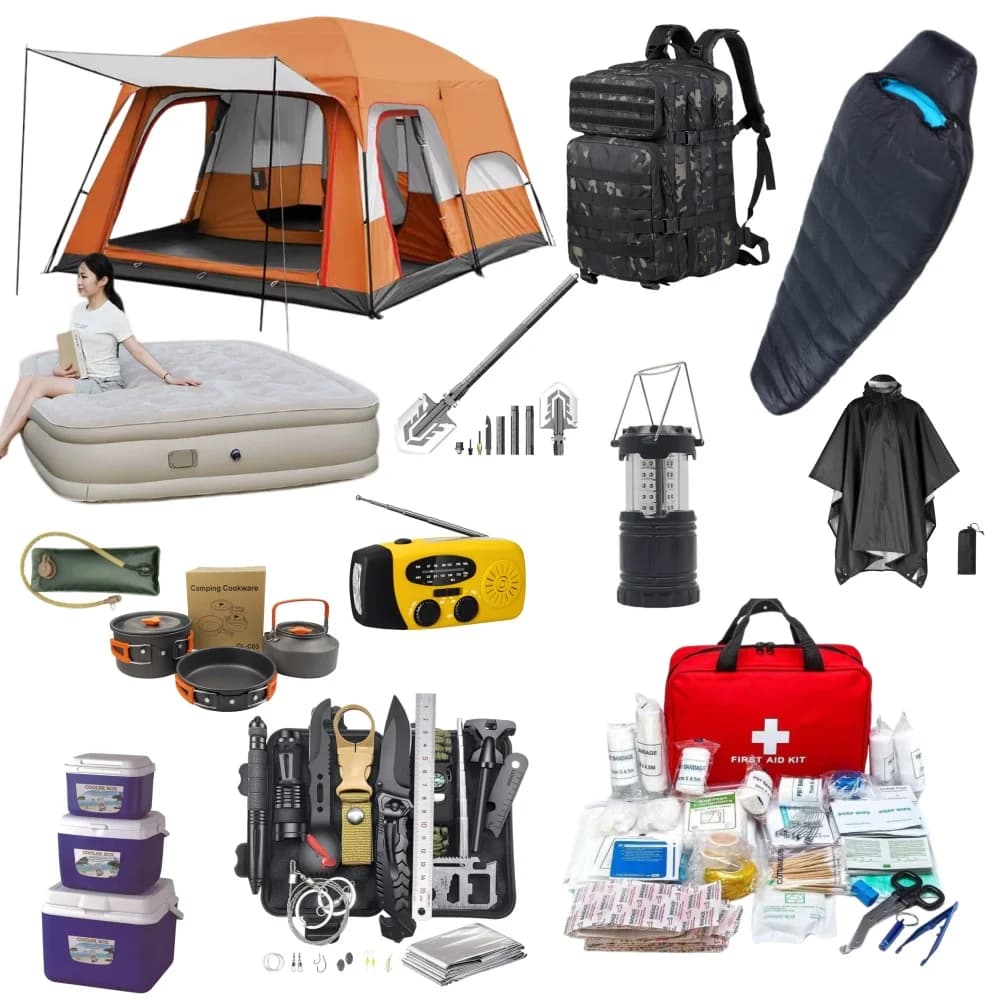 Professional Hiking Survival First Aid Kit Camping Gear Supplies Emergency Survival Kit Hiking Kit With Tent