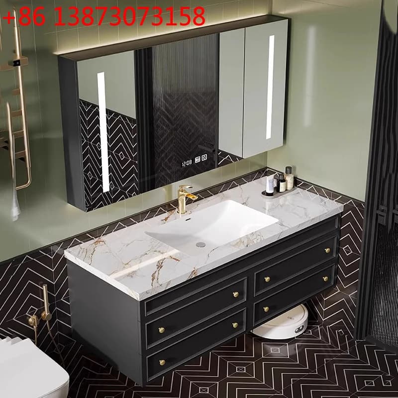Mobile bagno illuminato con profumatore, stile nordico, impermeabile, di lusso, ergonomico, per arredamento casa