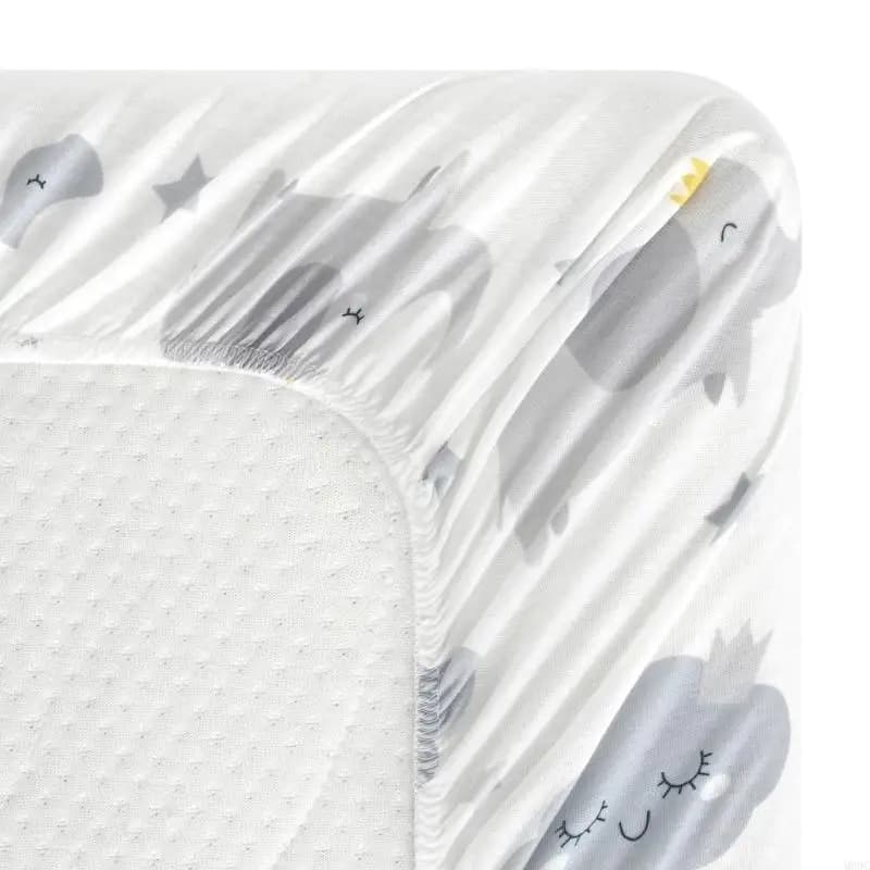 M89C 2 pezzi lenzuolo universale per culla, lenzuolo con angoli per culle, cuscino per cestino per bambini, fasciatoio per per