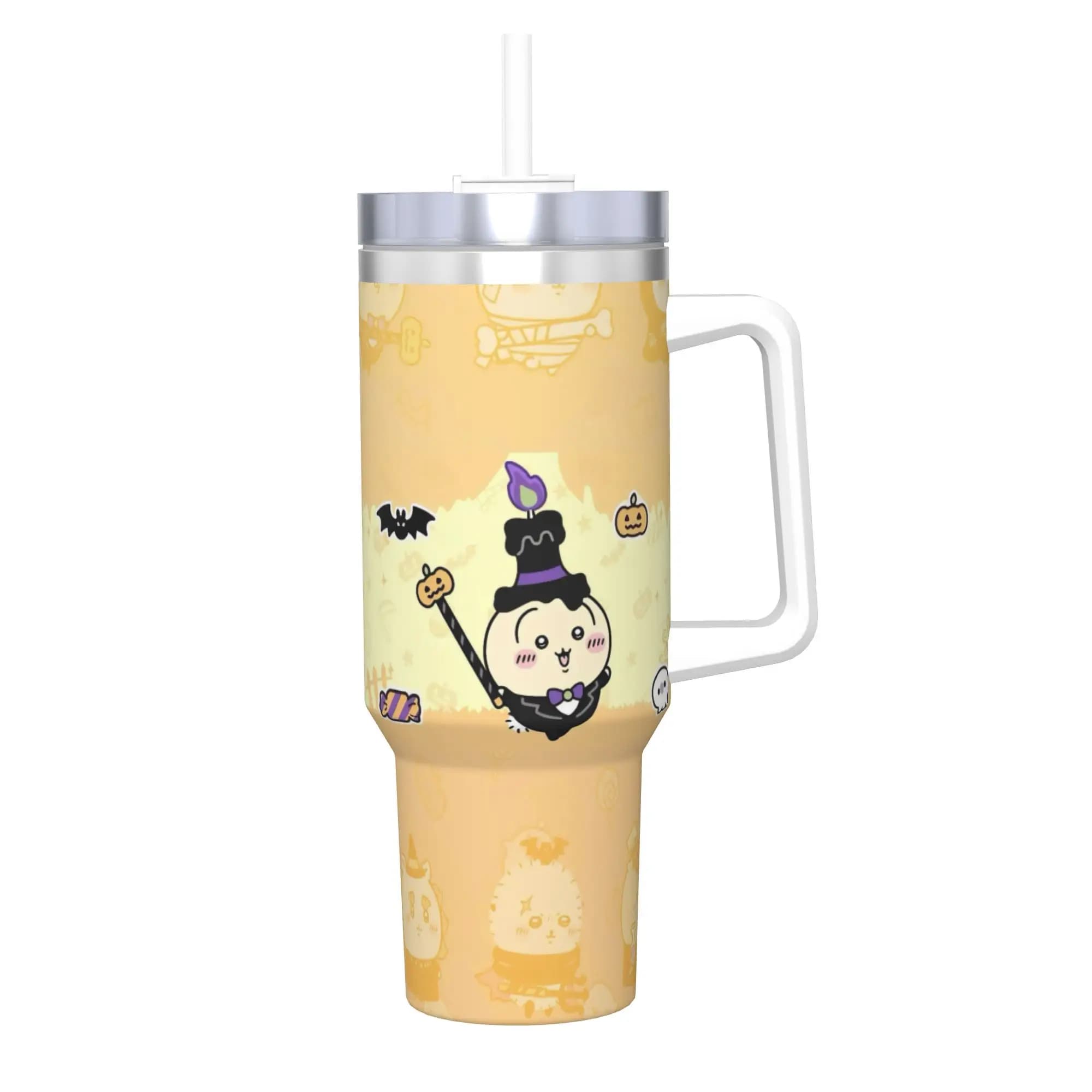 Stainless Steel Tumbler Usagis Halloween Chiikawas Coffee Mug Insulated Cold and Hot Mugs Cup Camping Water Bottle