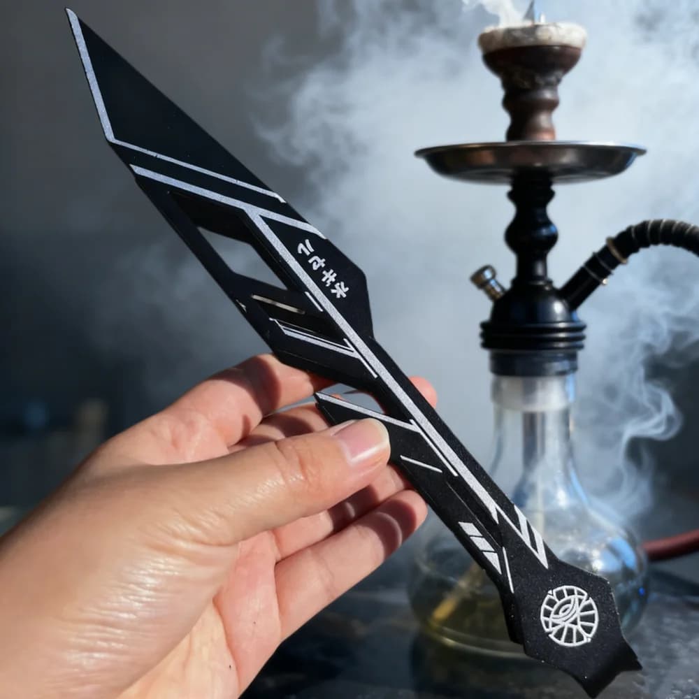 Length:23cm Hookah Charcoal Tongs Clip Tweezers Barbecue Gadgets Shisha Accessories