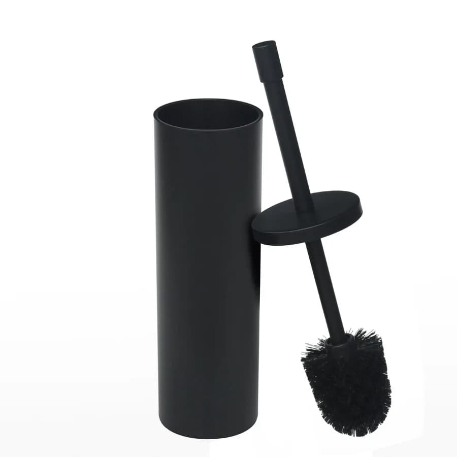 Metal Toilet Brush and Holder Matte Black