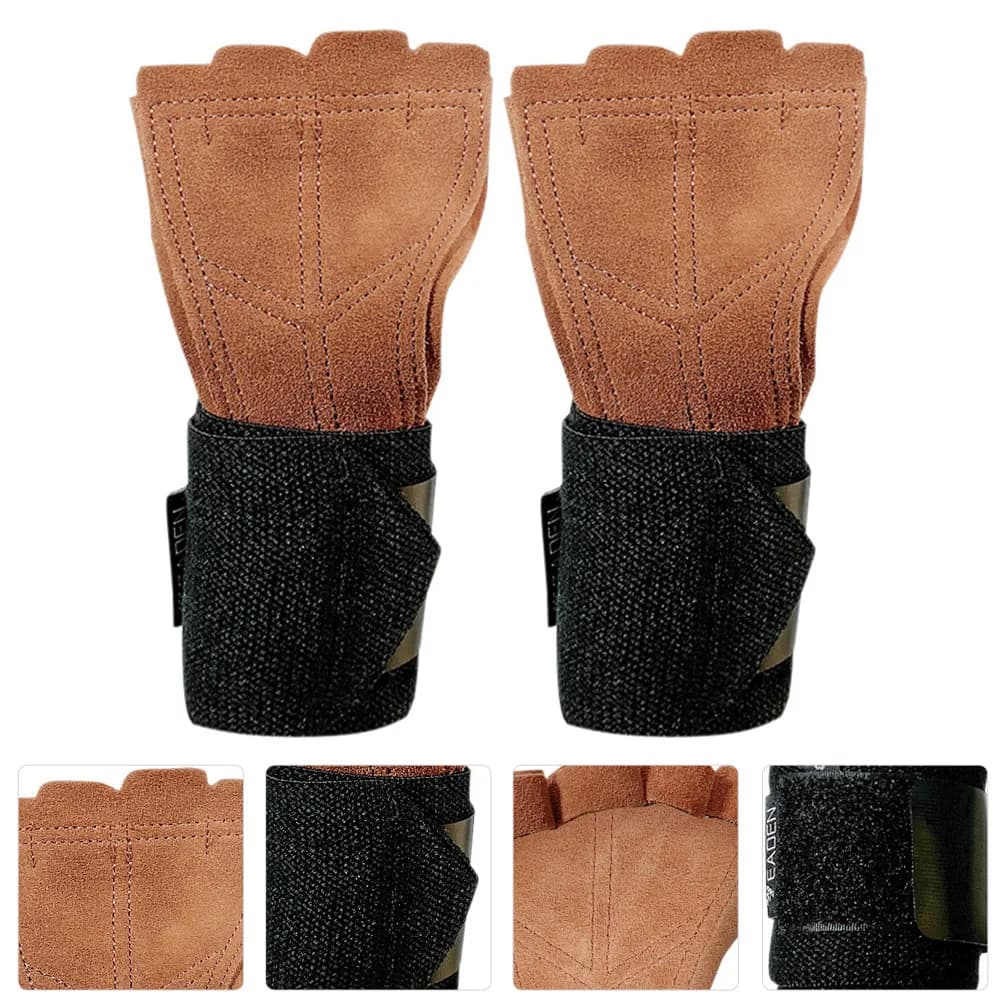 1 Paio di Supporti per Polso Antiscivolo, Protezione per il Palmo, Taglia 21-23Cm, Manica Compressiva Traspirante per Sollevamento Pesi