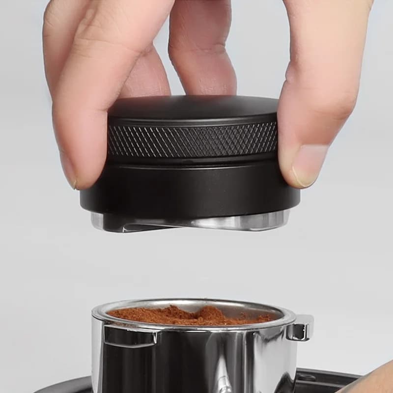 Distributore di caffè strumento di distribuzione Espresso, livellatore 3 pendii angolati, Tamper palmare regolabile per portafiltro 51mm, 53mm, 58mm