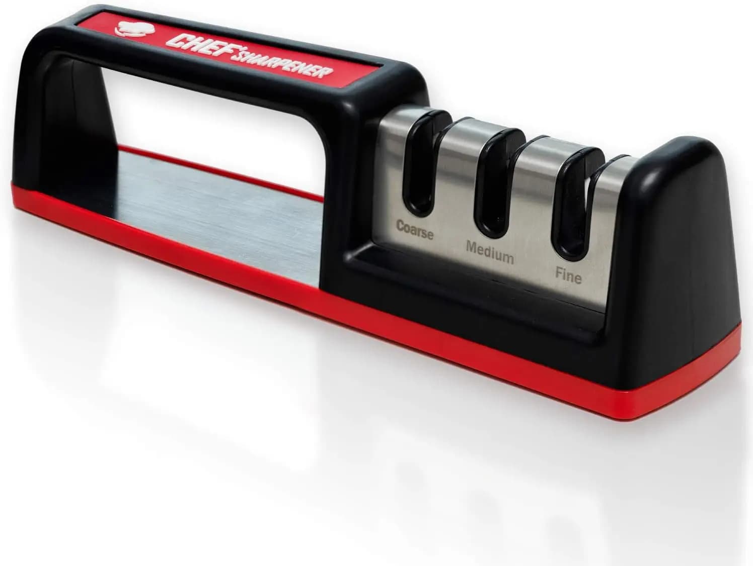 3 Phase Manual Sharpeners with Diamond Bars, Non-slip Base, Fast and Safe Kitchen Tool