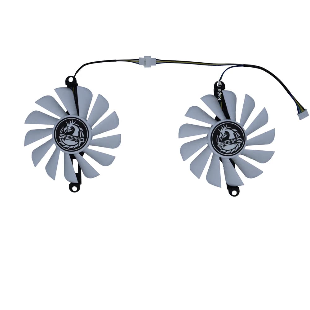 Graphics Cooler GPU Video Card Fan For SOYO RX 580 2048sp 8GB,For Soyo RX590 590 8G,2Pcs/Set,GFY09010E12SPA,Replace HP9015B