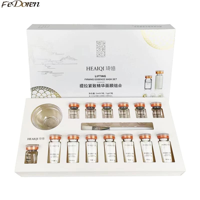 Korean Collagen Hyaluronic Acid Face Mask Reparation Lifting Fixing Enhances Thin Lines Illumina Moisturiz Peptide Skin Care