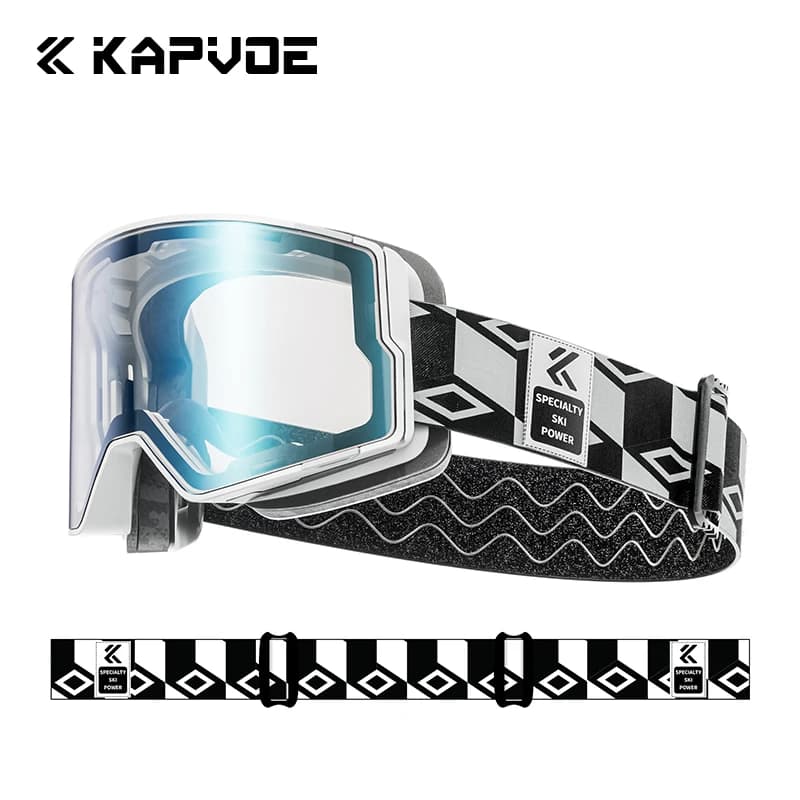 KAPVOE Nuovo Outdoor Fotocromatiche Sci Snowboard Occhiali Donna Uomo Sci Occhiali Maschera Inverno Neve Sport Anti-Fog UV400 Occhiali