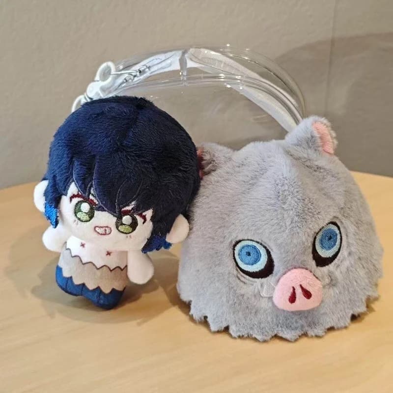 Anime da 10 cm ‌ Demon Slayer Kimetsu No Yaiba Tomioka Giyuu Peluche Ciondolo Cartoon Cosplay Peluche Regalo di compleanno