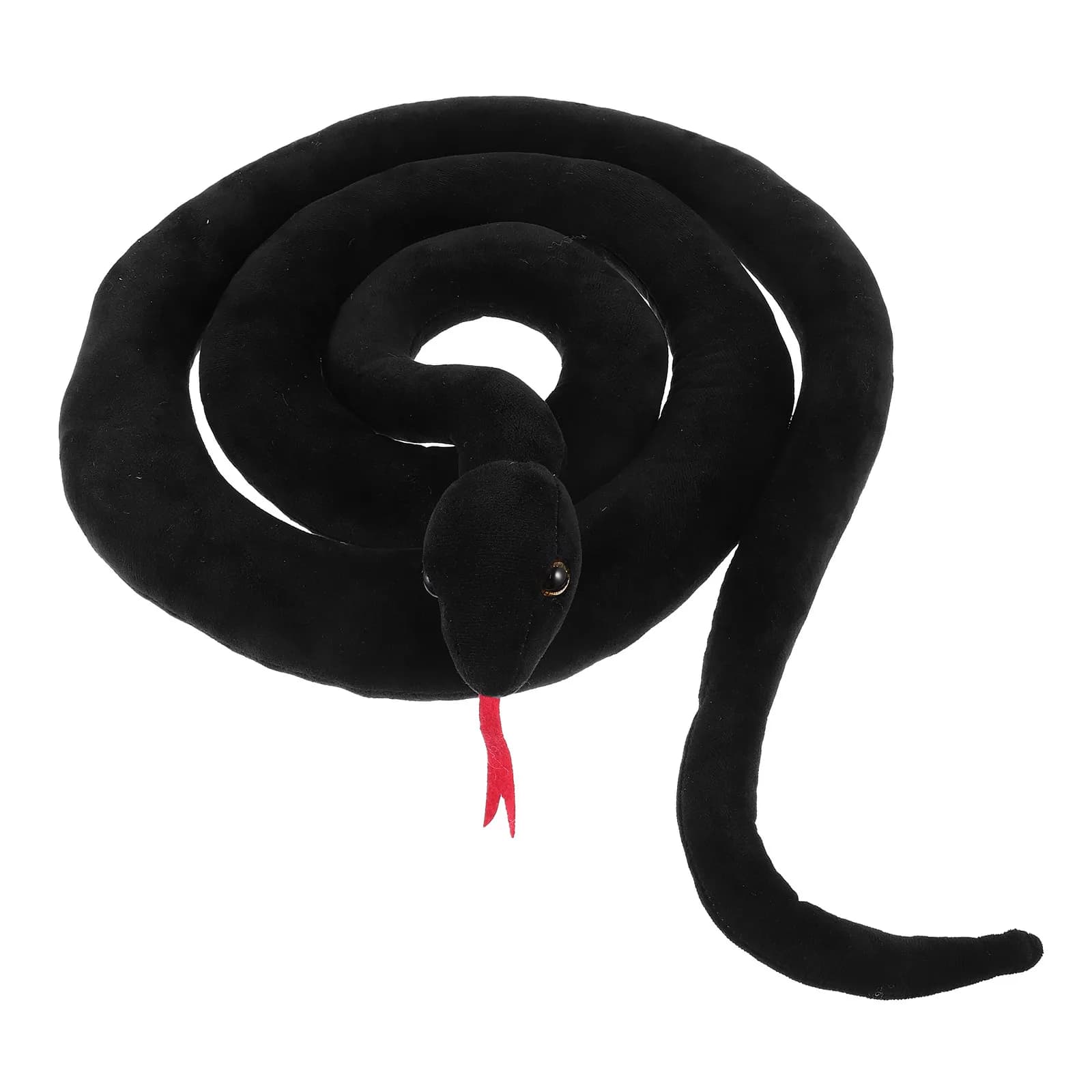 Grande Serpente di Peluche Realistico, Finto Oggetto di Scena per Scherzi, Simulazione per Halloween e Feste in Giardino, Enorme Modello di Serpente di Peluche per Scherzi