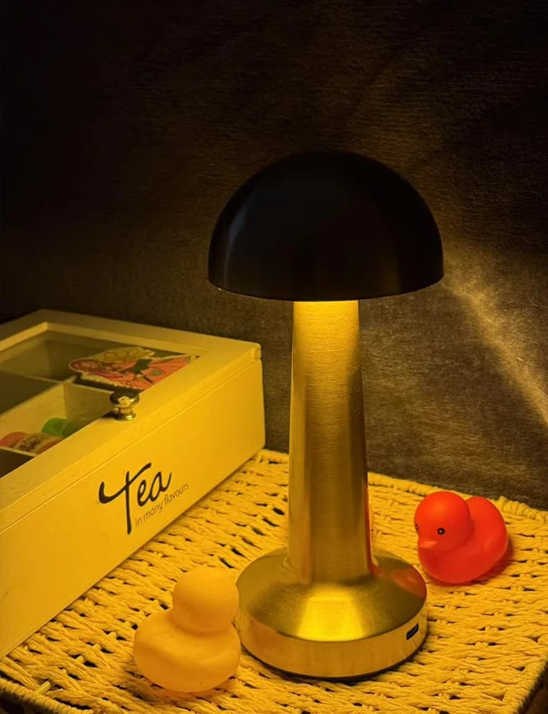 Creative Decorative Table Lamp Bar Bedroom Rechargeable Touch Night Light Camping Dumbbell Atmosphere Table Lamp