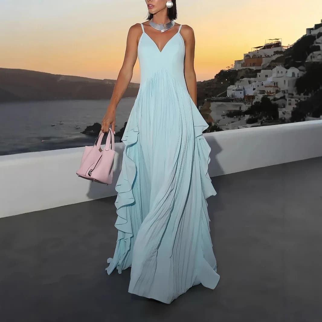 New Pendulum Dress Exquisite Charm Dynamic Multi-layer Pleated Party Dress