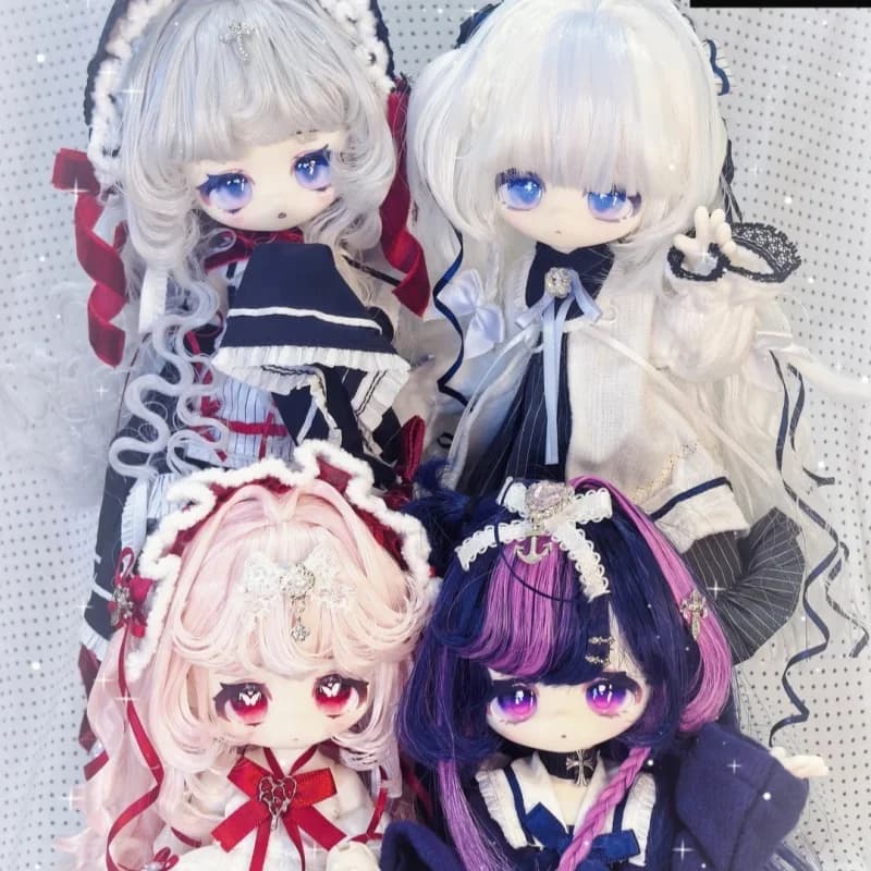 New Meki Fluffy Goodnight Series 1/6 Bjd Blind Box Cute Girls Action Figure Desktop Ornament Collection Model Trendy Toy Gift