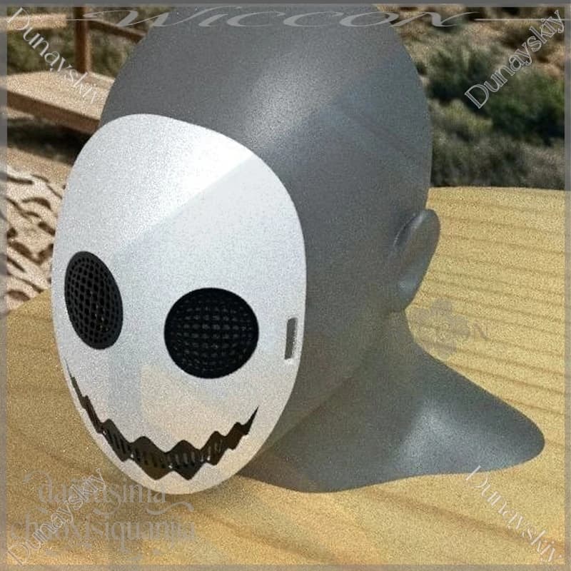 Halloween Mask Props Accessories 3D Polylactic Acid GHOST MASK MASCARA FANTASMA Party Roleplay Cos 2026 Halloween New Cosplay
