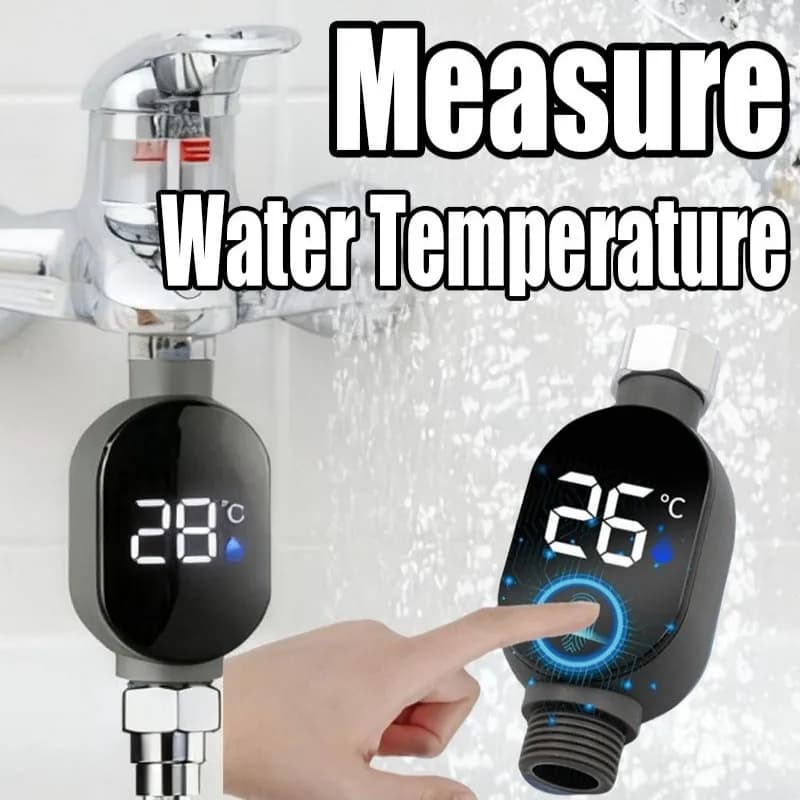 Display a LED per bagno nero 0 ℃ ~99 ℃ Termometro per doccia domestica Misuratore di misurazione della temperatura accurato dell'acqua Bagno