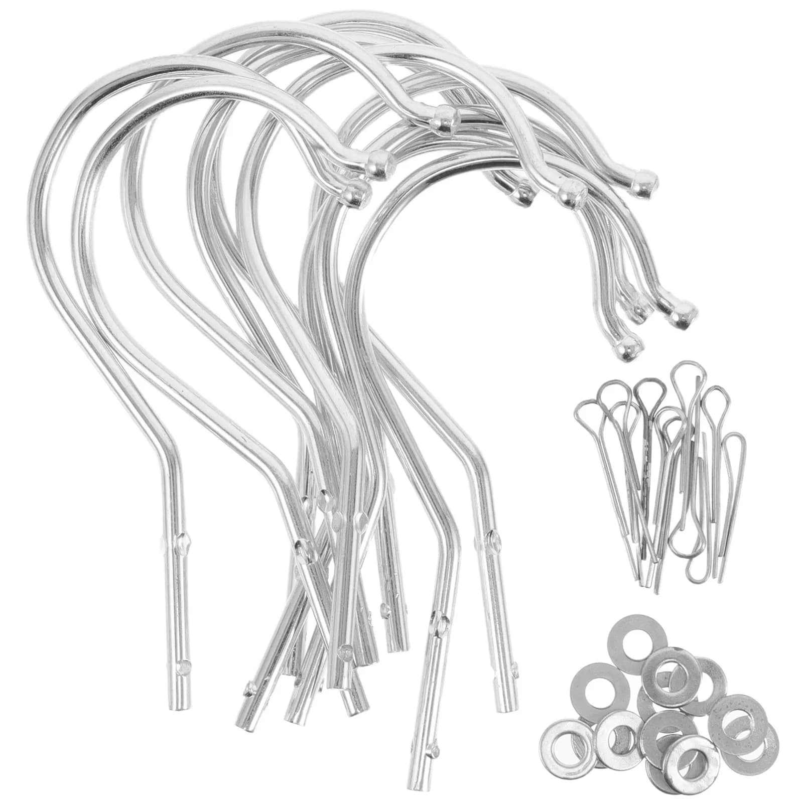 10 Pezzi Ganci Metallici Eleganti per Manichini a Mezzo Busto, Connettori Versatili per Appendiabiti, Ganci per Esposizione al Dettaglio
