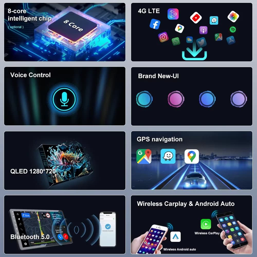 For Kia RIO K3 2015 2016 2017 Android Auto Carplay Car Radio Intelligent System Multimedia Player Stereo Screen 2 Din Head Unit