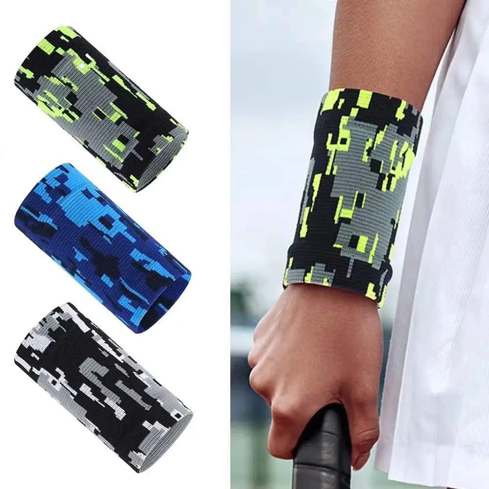 Compression Wrist Brace Sleeve Sweat-Absorbent Breathable Compression Wristband Elastic Support Knitted Nylon Sports Wristband