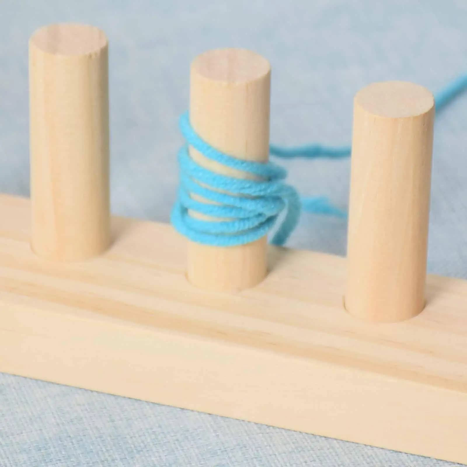 Hand Crochet Weaving Loom Wooden Knitting Board for DIY Blanket Craft Beginners Yarn Sewing Tapestry