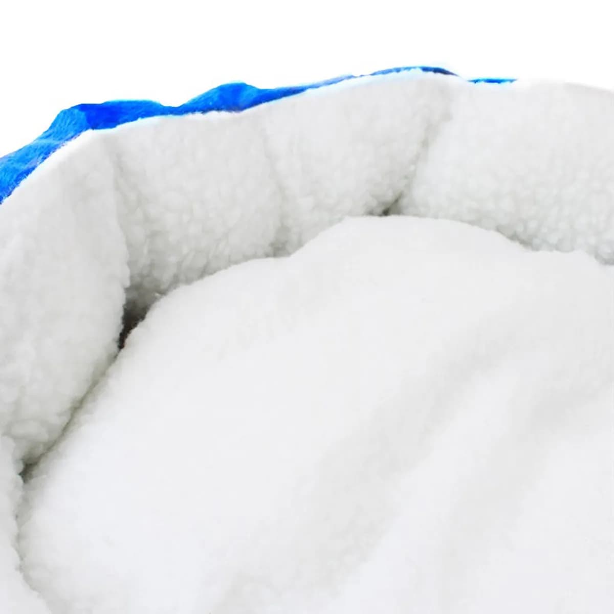 Lamb Cashmere Pet Dog Cat Bed House Candy-Colored Blue Soft Warm Nest Waterproof Non-Woven Bottom Easy Cleaning