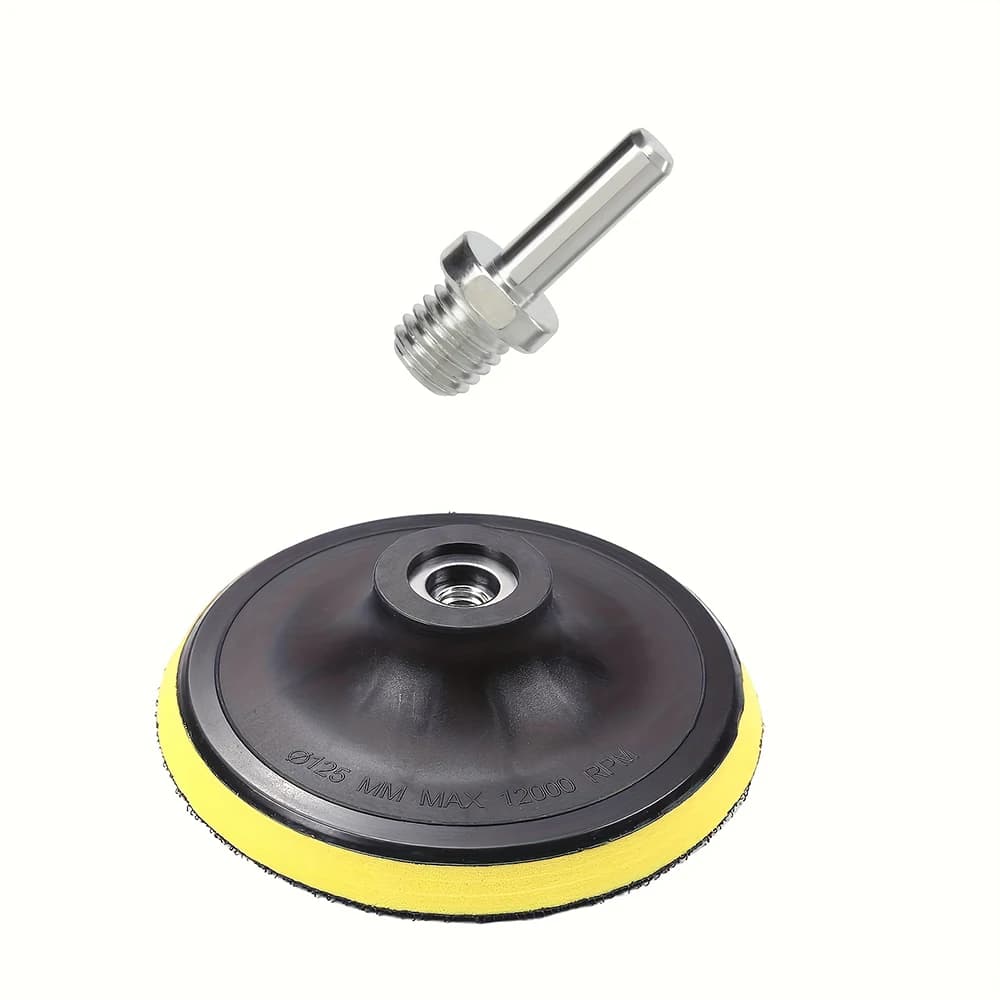 Tampone abrasivo con gancio e anello da 2 pezzi da 3/4 pollici con adattatore per trapano M10 - Ventosa autoadesiva per carta vetrata per smerigliatrice angolare e