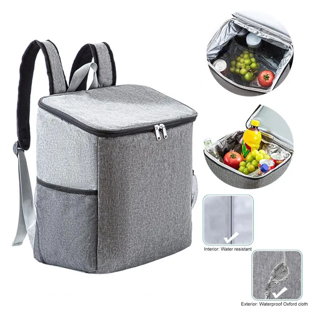 Insulated Picnic Backpack 25L Large Lunch Bag Waterproof Oxford Beer Cooler with Lining for Camping Travel Hiking Fishing