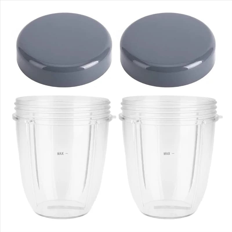 【SHOP JOURNEY】Confezione da 2 coperchi piatti di ricambio da 18 once, per frullatore Nutri Bullet 600W 900W, per Nutribullet