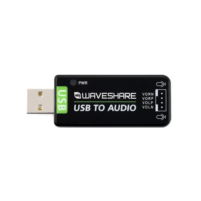 Snowy USB to Audio Module Drive-Free Sound Card for Raspberry Pi and Jetson Nano External Audio Converter