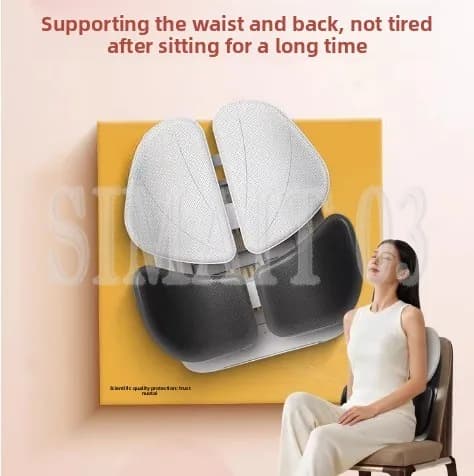 Cuscino Ergonomico per Supporto Lombare da Ufficio, Supporto per Schiena e Vita, Cuscino per Sedia per Lunghe Sedute