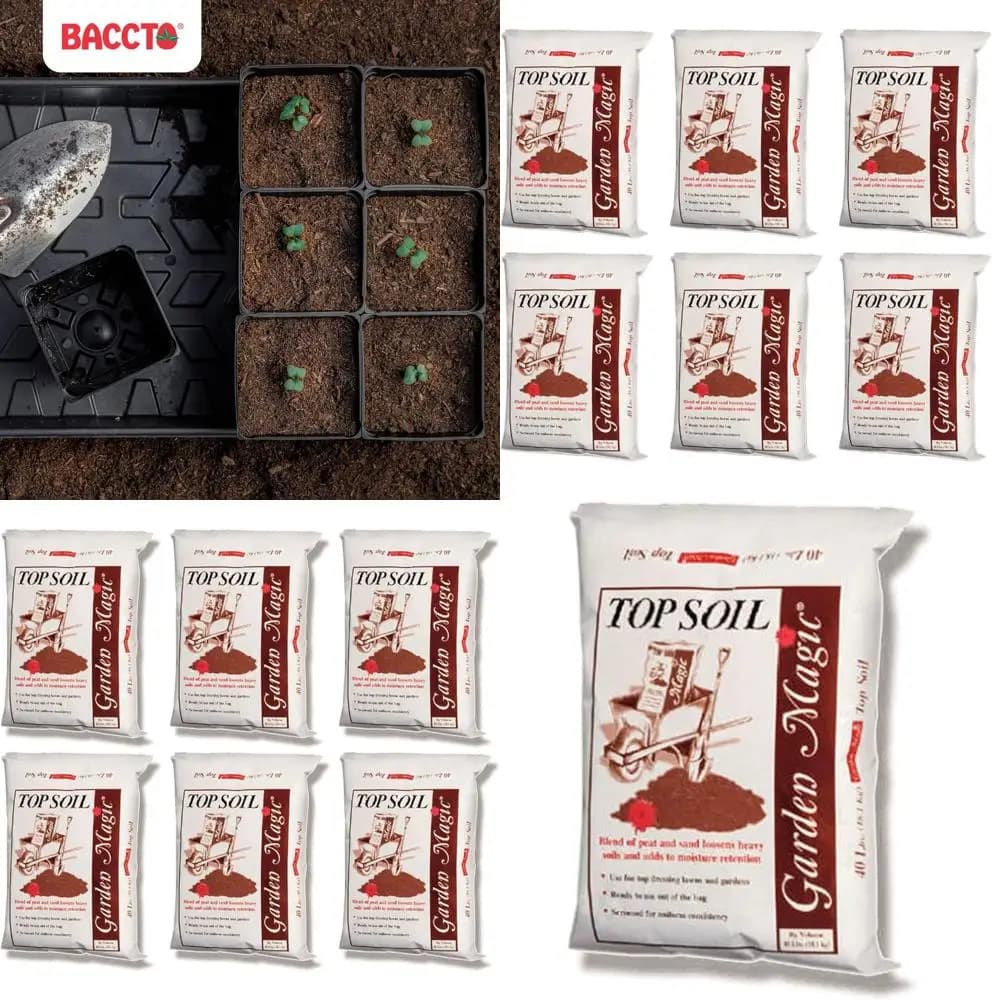 Terriccio in Torba and Perlite for Prati, Gardens and Aiuole, 40 pounds (Pack of 6)