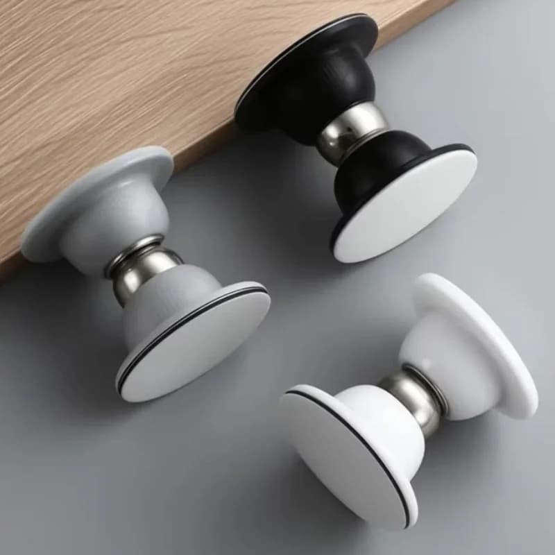 Fermaporta Magnetico in Silicone con Forte Attrazione: Supporto Anti-Collisione Senza Foratura per Camera da Letto e Studio