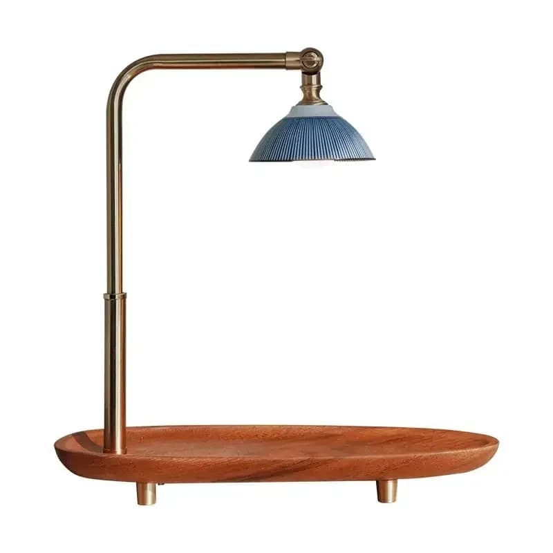New Chinese style ceramic desk lamp Blue and white porcelain living room bedroom bedside study light Decorative desk lamp