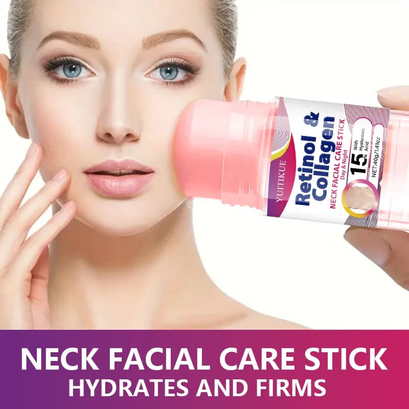 YUITIKUE Collagen Column Treatment Stick 40g - Day Night Hydrating Raxing 15% Hyaluronic Acid, Dea Column Treatment
