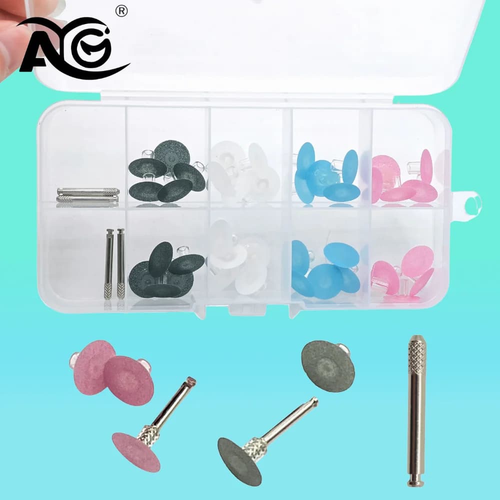 Composite Dentali AG Compartment and Polishing Disc Set, Denti Whitening Discs, Denti Material