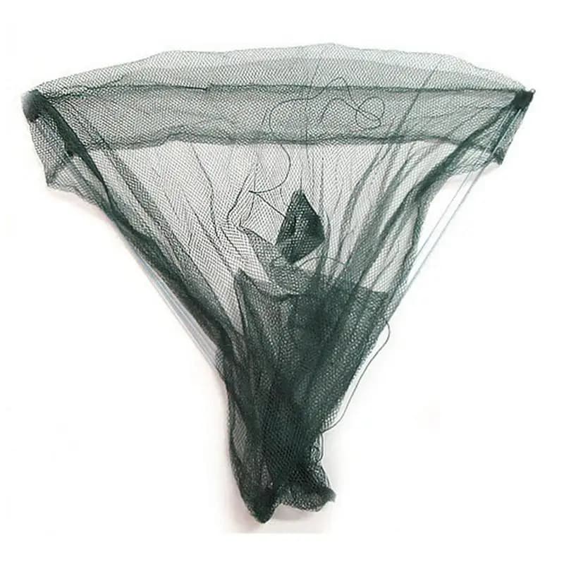 Rete da pesca pieghevole Gamberetti in nylon Rete da esca pieghevole Gabbia da pesca A rete Strumenti da pesca all'aperto 60x60 cm Trappola per cesto di pesce all'ingrosso