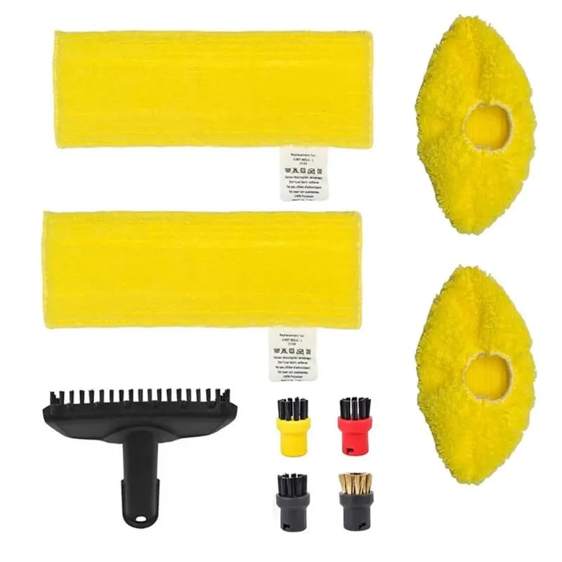 BABZ-Replacement Parts Steam Brush Head Nozzle Mop Cloths 9PCS For Karcher SC1 SC2 SC3 SC5 Steam Vacuum Cleaner