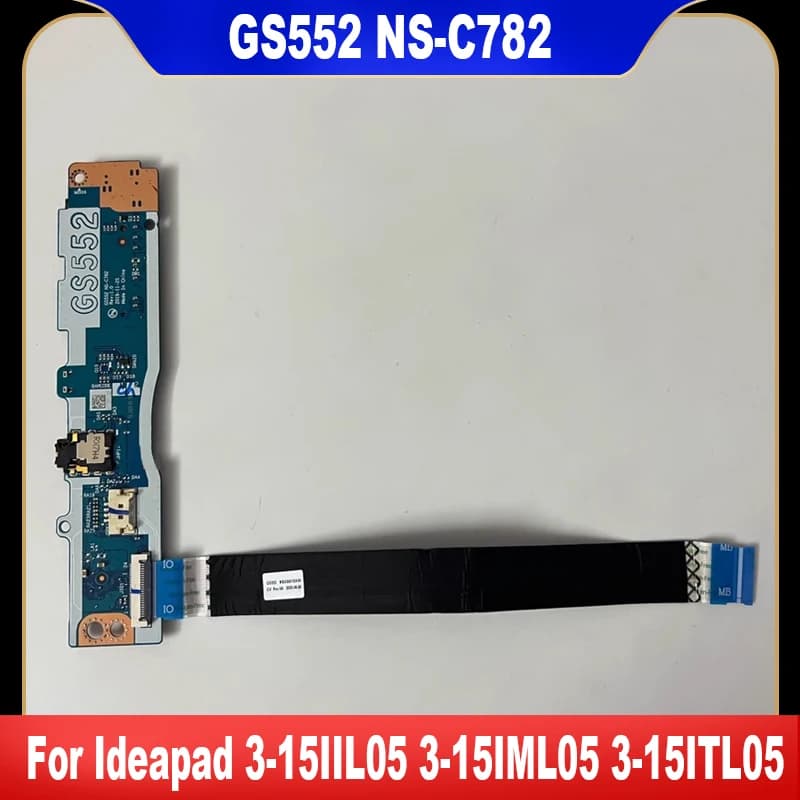 GS552 NS-C782 Per Lenovo Ideapad 3-15IIL05 3-15IML05 3-15ITL05 Lettore di schede SD audio di alimentazione Scheda Bttton 5C50S25046 5C50S25437