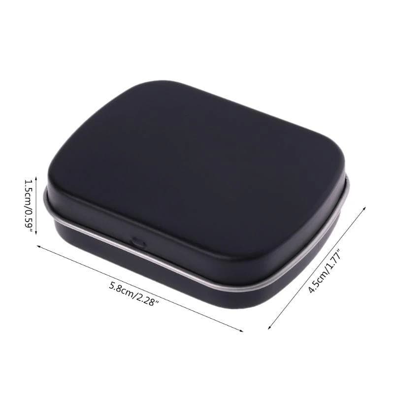 R1WA Tinplate Storage Box with Lid Jewelry Earrings Rings Necklace for Case Container