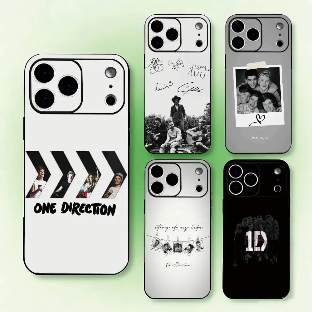 One D-Direction-ES Band Phone Case For iPhone 17, 16,15,14,13,12,11 Plus,Pro Max, Others Soft Black Cover