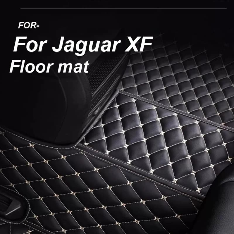 LUXURI Tappetini Per Auto Per Jaguar XF X260 2016 ~ 2022 Tappeto Tappeti Durevole Tappetino In Pelle Anti Sporco Pad Auto Interni Accessori Auto