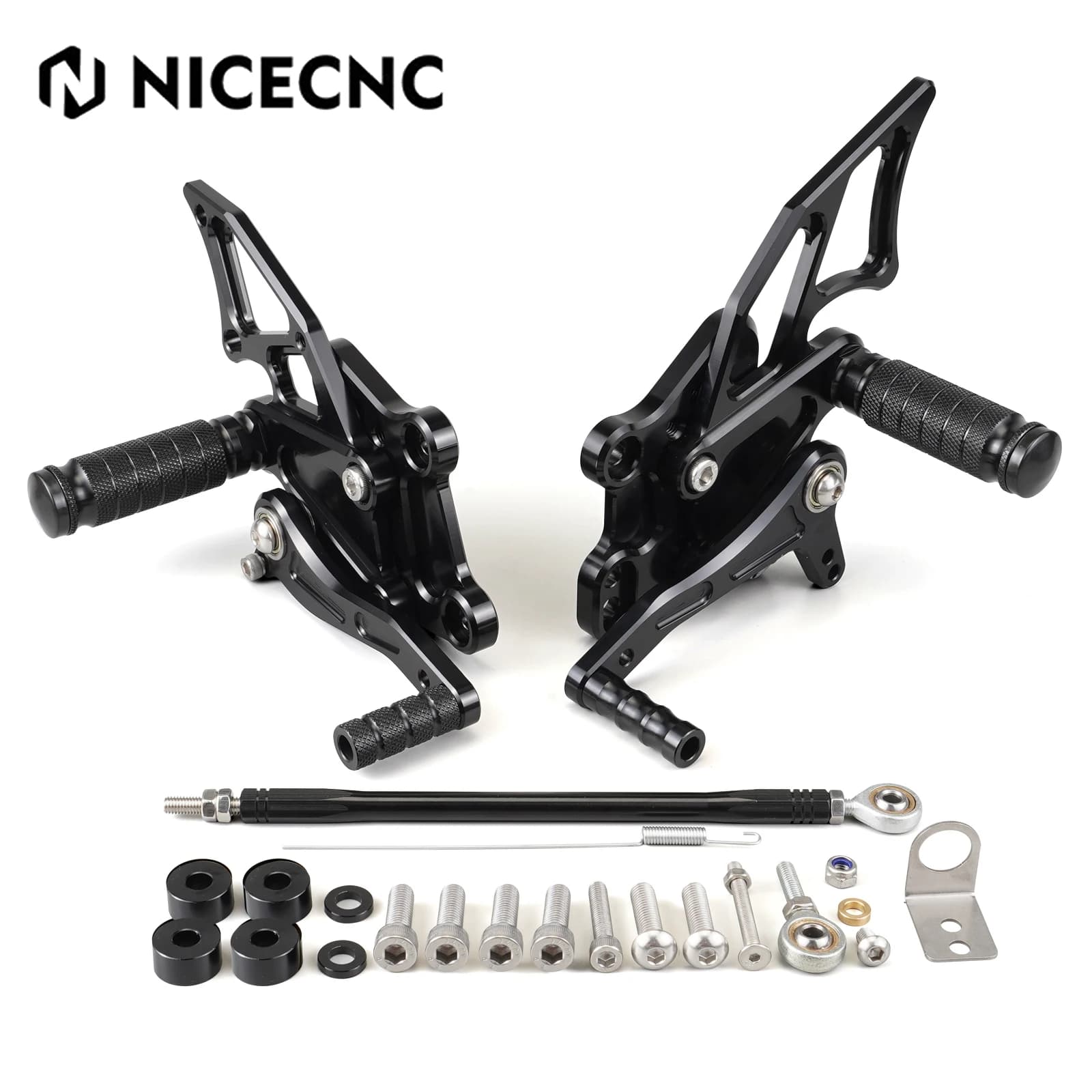 Pedane poggiapiedi regolabili da corsa per Kawasaki Ninja 300 /EX300 EX 300 2013 2014 2015 2016 2017
