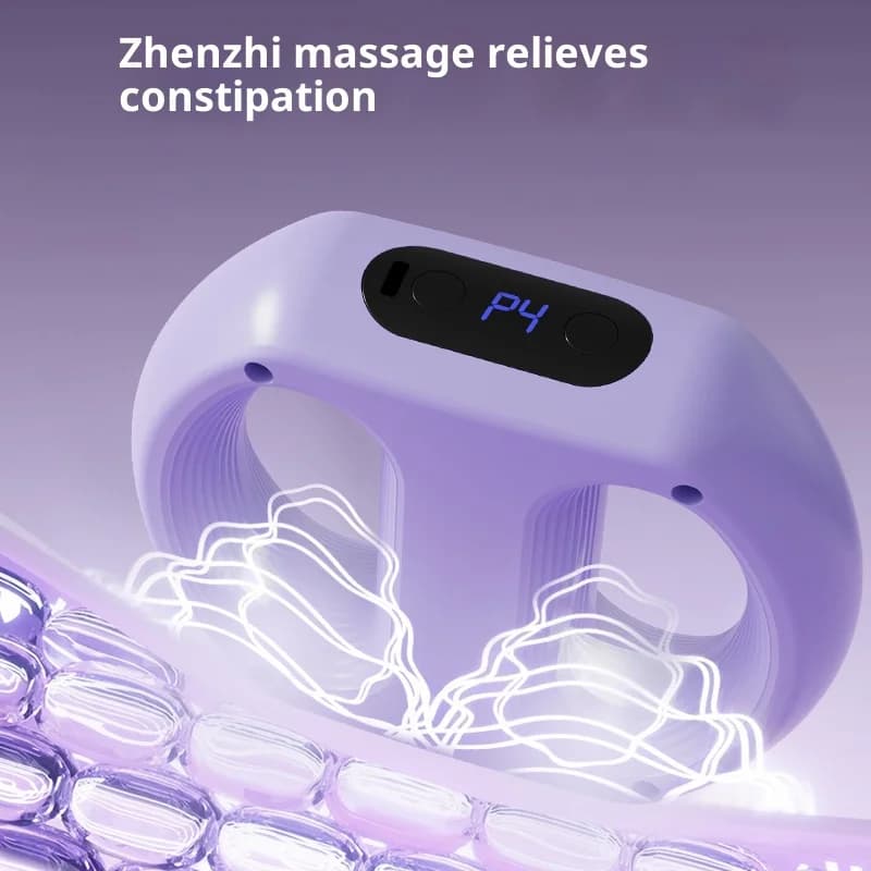 Portable Electric Fascia Massage Ring Adjustable Speed Ergonomic Muscle Handheld Massager with Belt Fat Burning