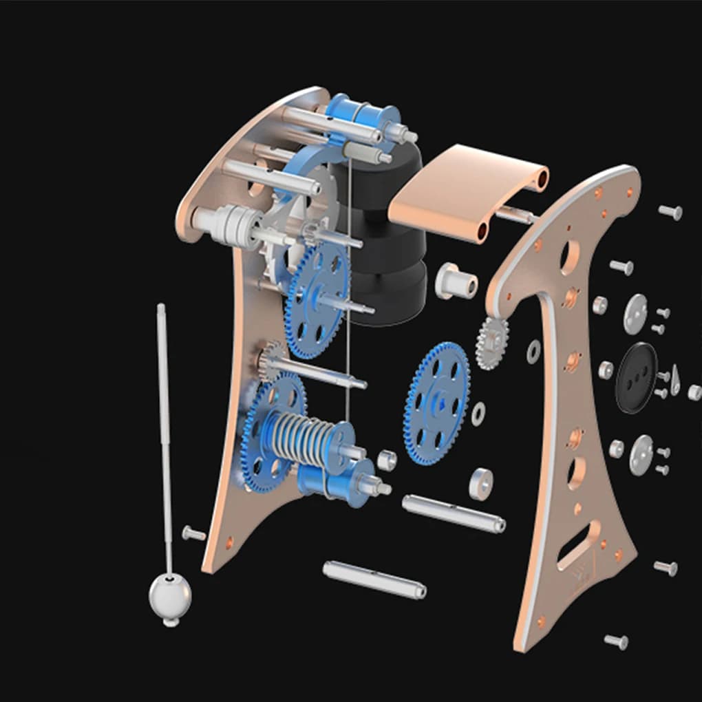 Per Galileo Gravity Pendolo Orologio meccanico Modello Kit di ornamenti artistici Collezione Ornamenti di assemblaggio artistici meccanici in metallo