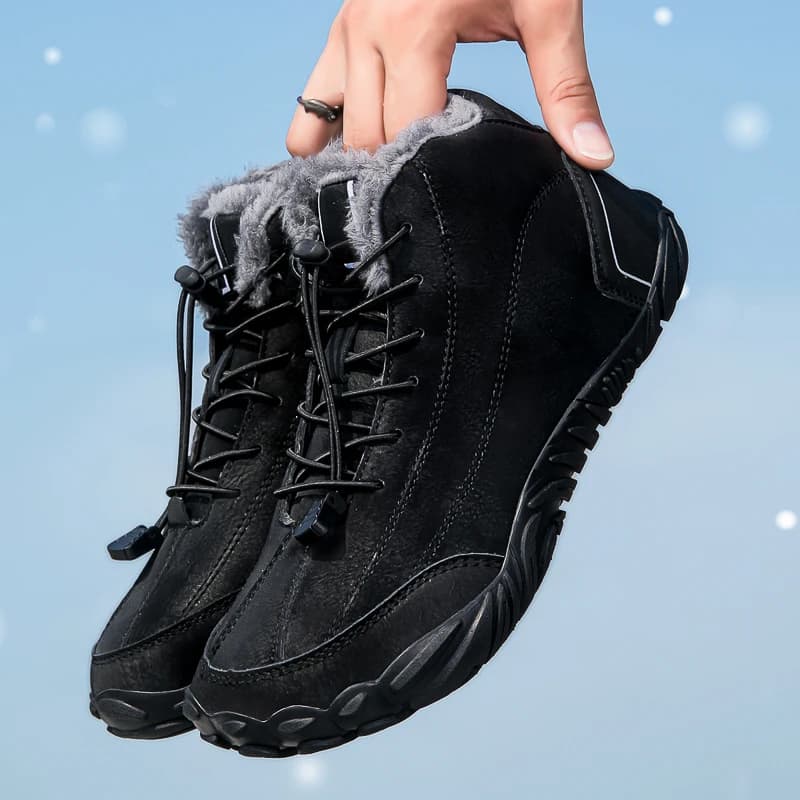 Winter Mens Womens Waterproof Snow Boots Hiking Boots Non Slip Warm Casual Barefoot Shoes Outdoor Hiking Shoes Sneakers