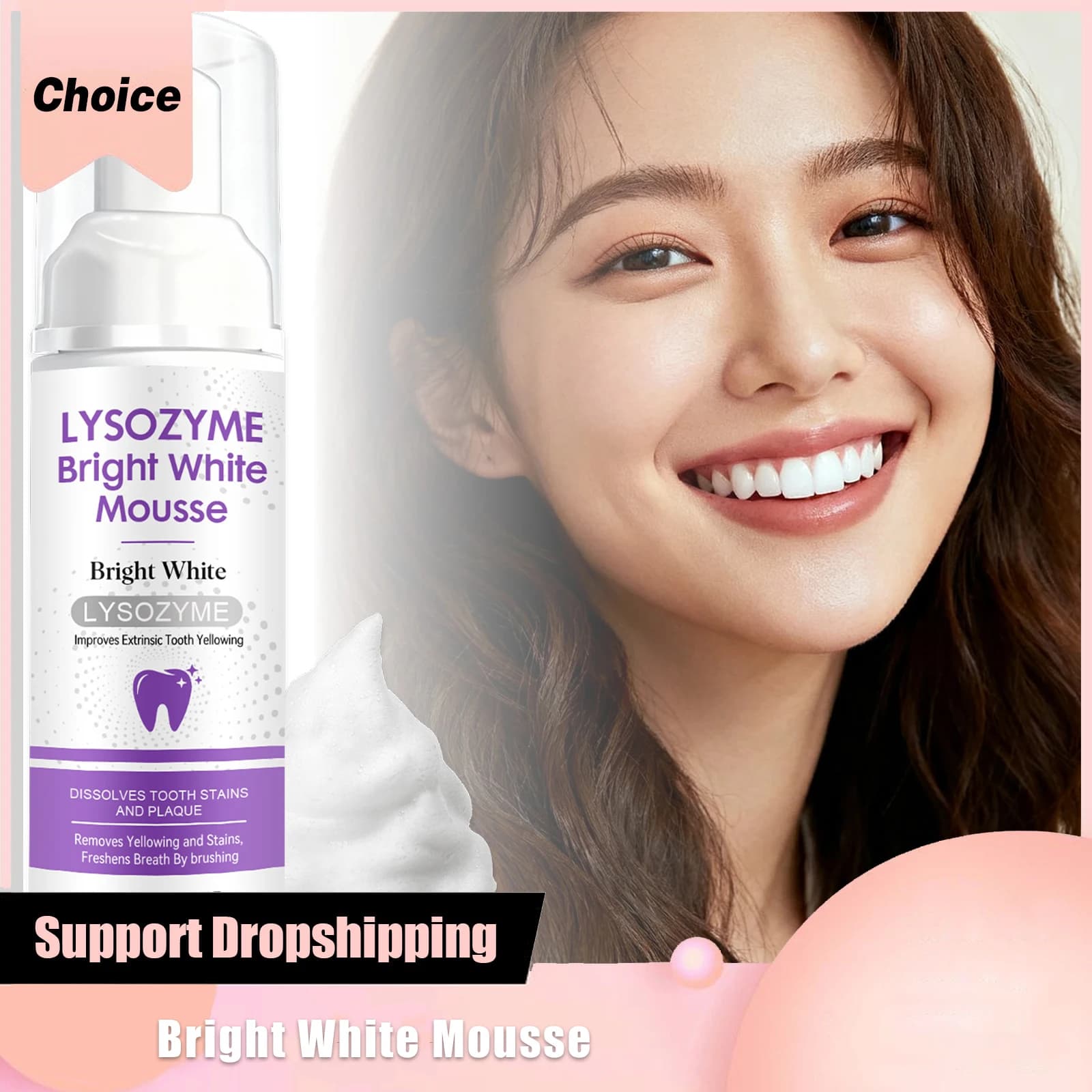 Hydrossiapatite White Tooth Mousse Repair Gel Nail Removes Tooth Yellow Reduces Plaque Improves Bad breath Dentale Cleansing