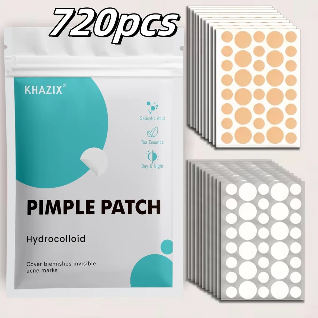 Hydrocolloid Acne Pimple Patches, Ultra-Thin Clear Spot Stickers for Face, Discreet Zit Covers for Day & Night Skin Care